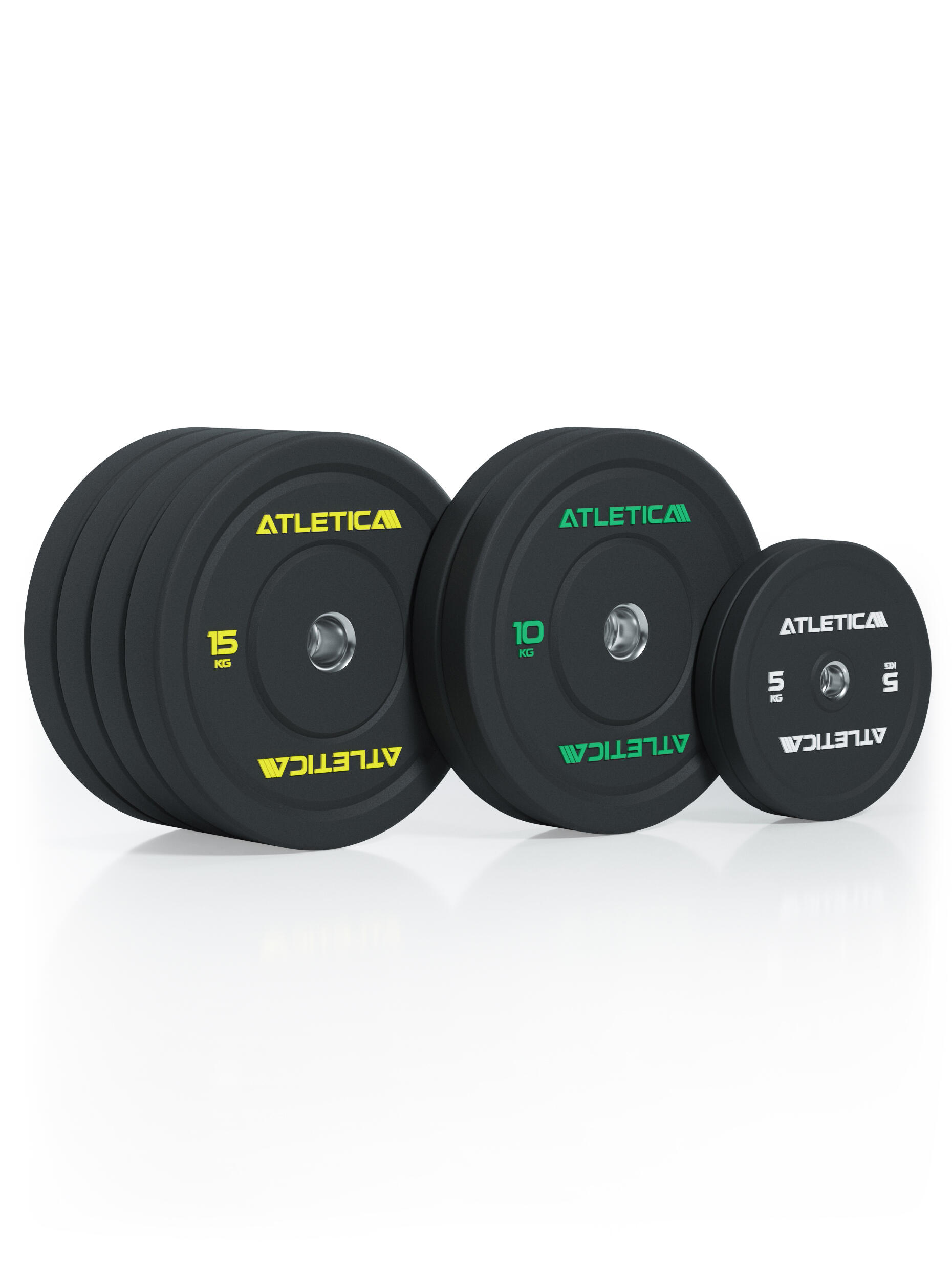 High Temp Bumper Plates | 90kg SET | Hochwertiger Gummi 2/3