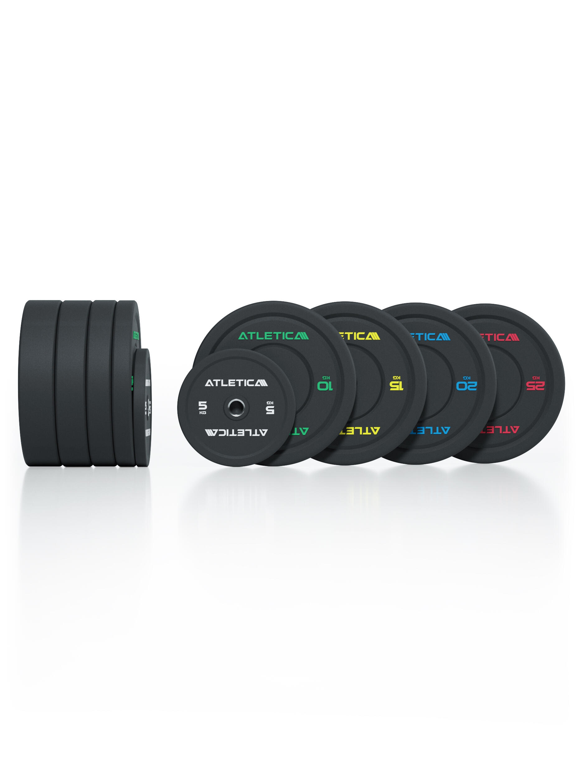 High Temp Bumper Plates | 150kg SET | Hochwertiger Gummi 3/3