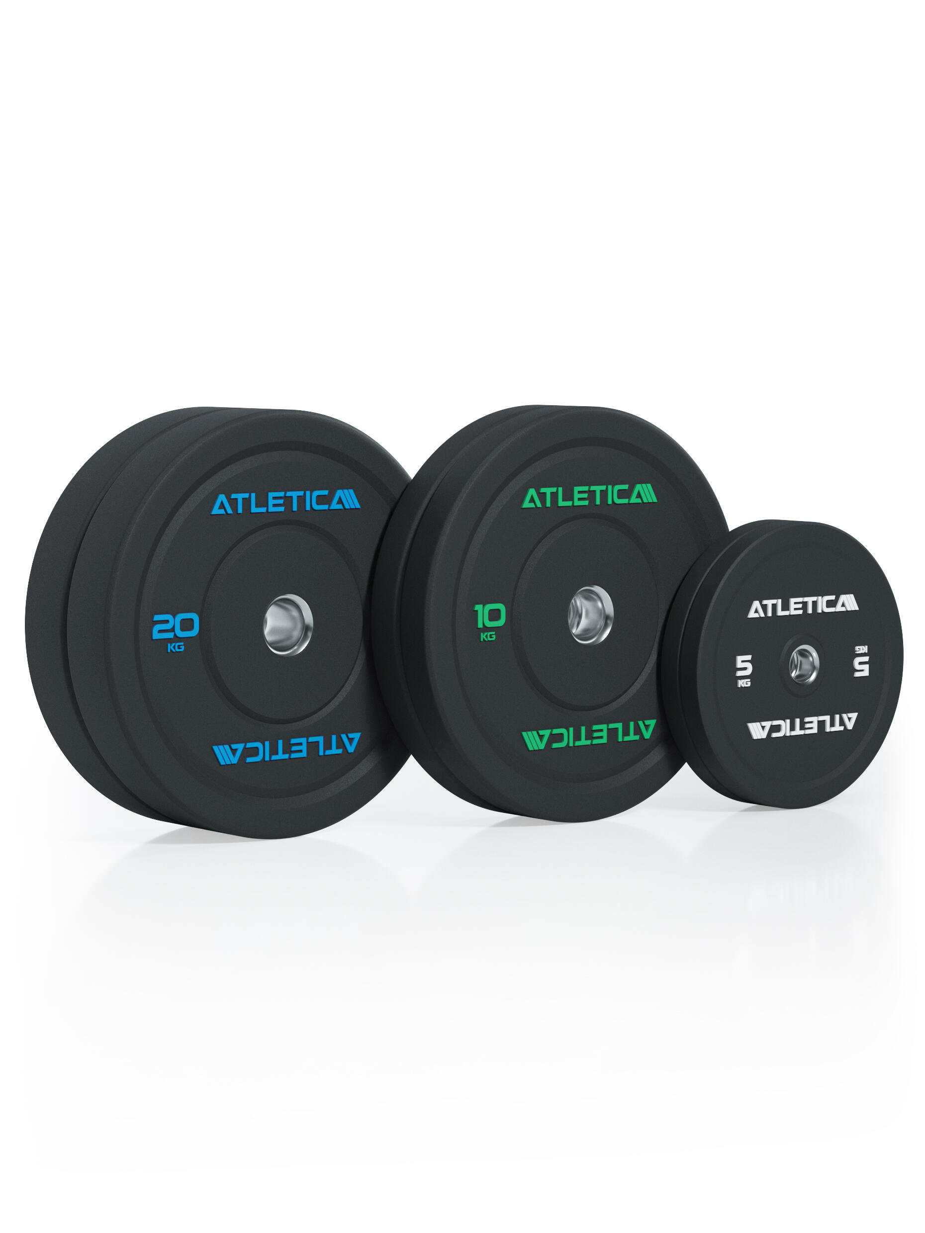 High Temp Bumper Plates | 70kg SET | Hochwertiger Gummi 2/3