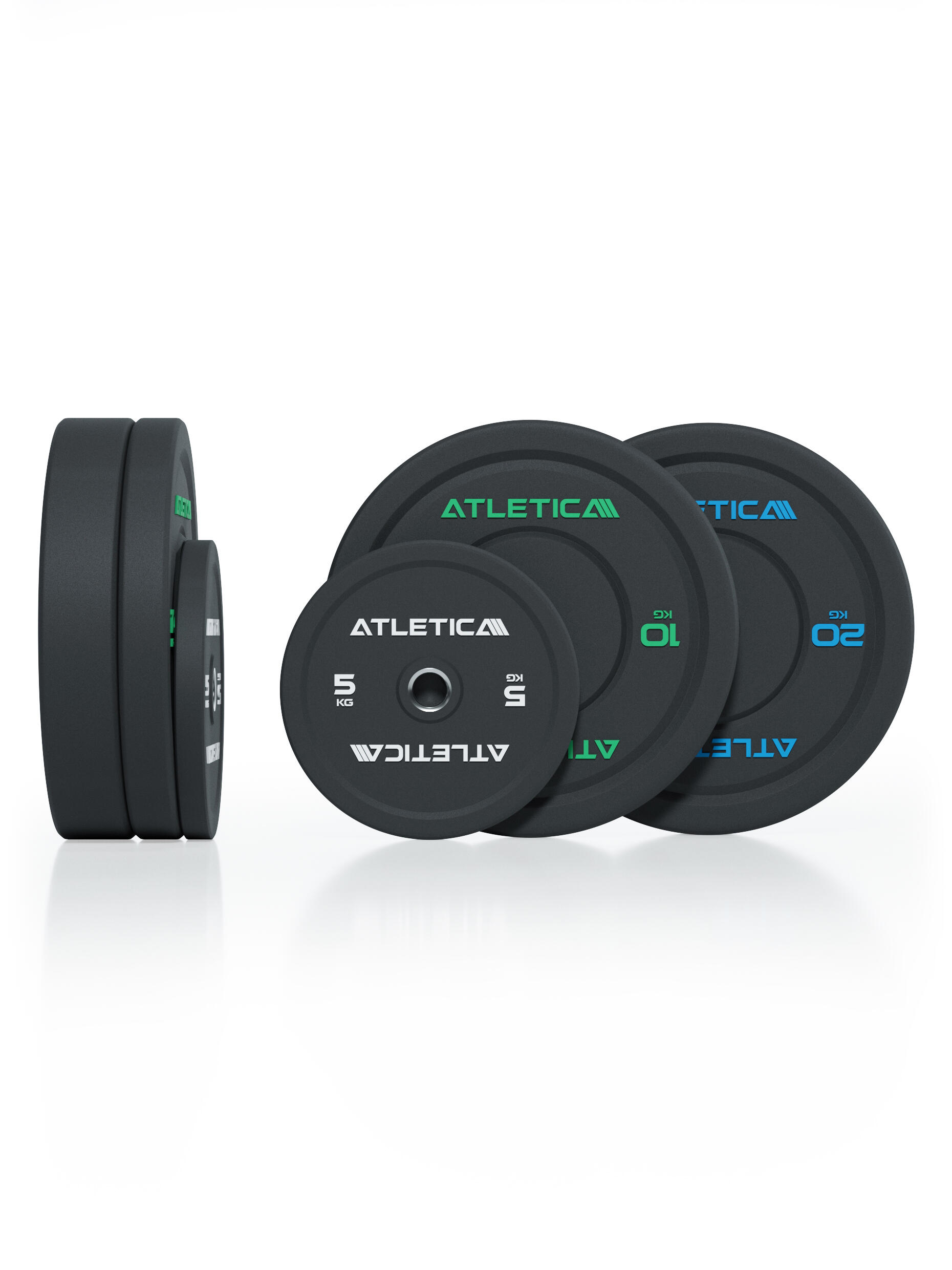 High Temp Bumper Plates | 70kg SET | Hochwertiger Gummi 3/3