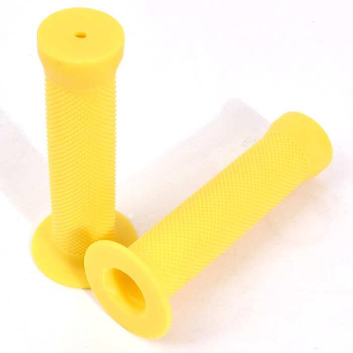 BMX GRIPY DIAMOND YELLOW S PŘÍRUBOU 130MM KHEBIKES