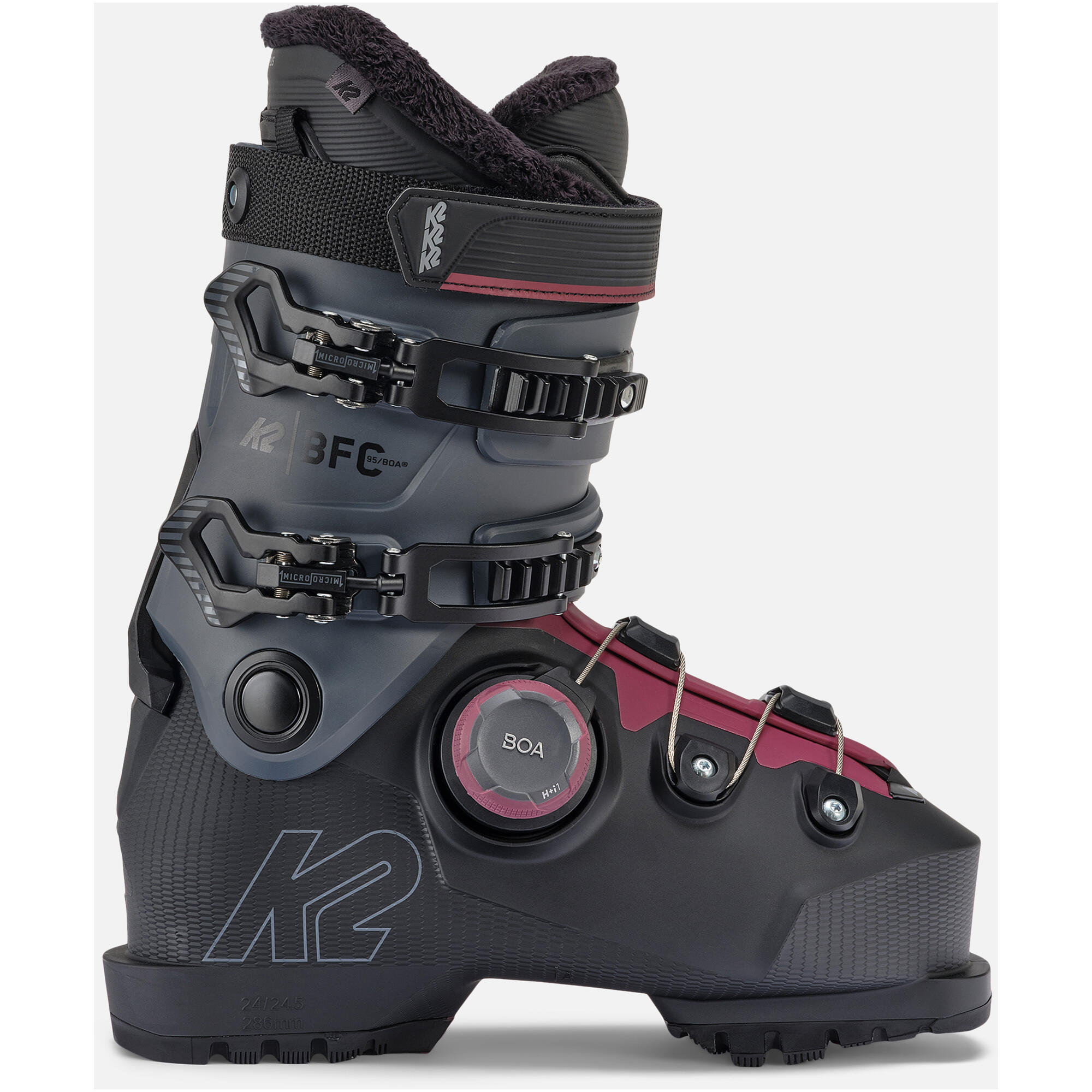 K2 BFC 95 BOA Scarponi Sci Donna - 25.5 - Nero 2/7