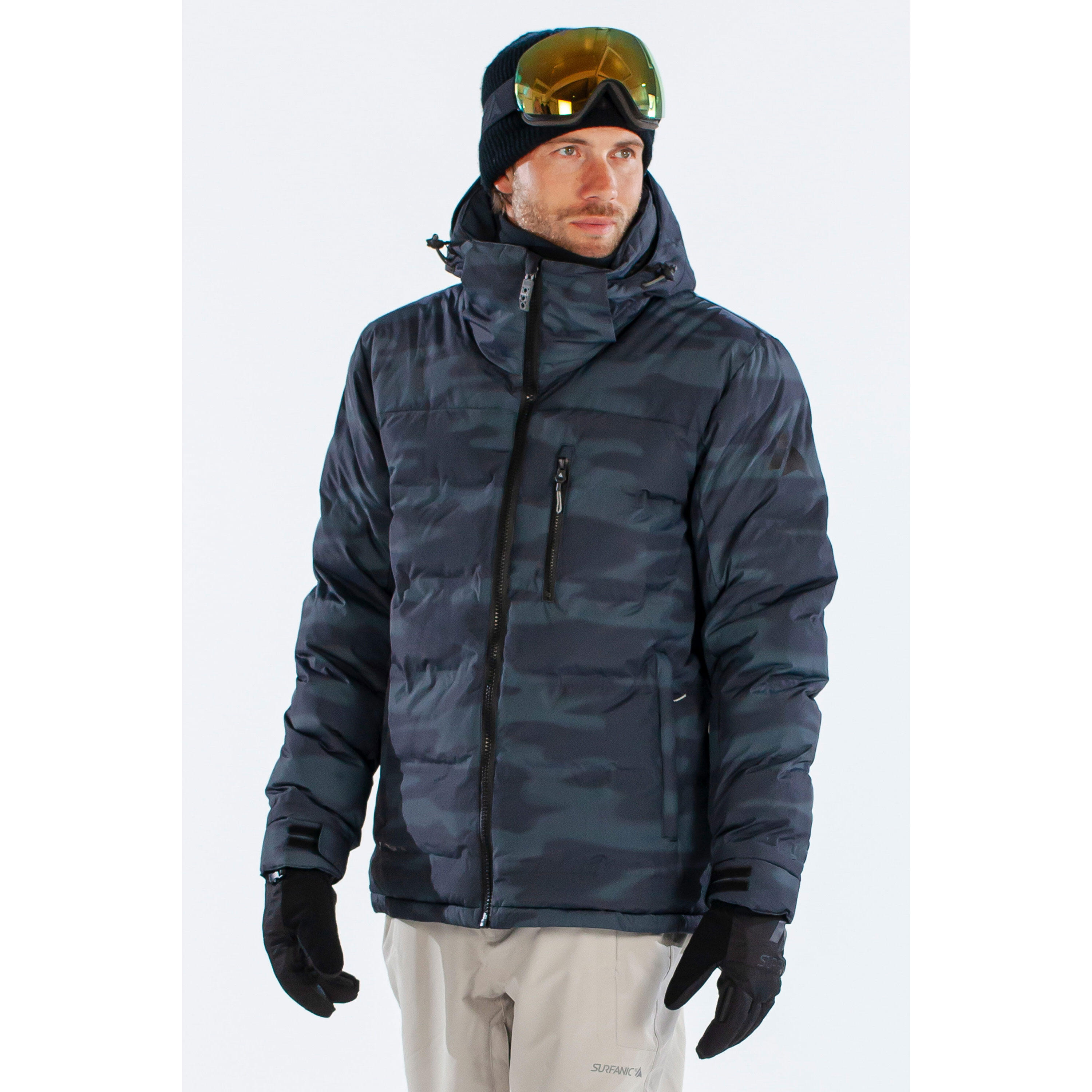 SURFANIC Enduro Blurred Camo Jacket Black