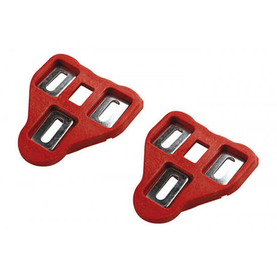 Coppia di tacchette per pedali mobili a 9° con viti e bulloni Roto Look Delta