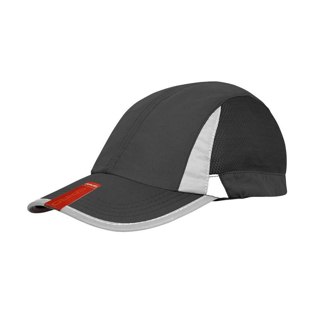 Boné de basebol Spiro (Preto / Branco) 2/2