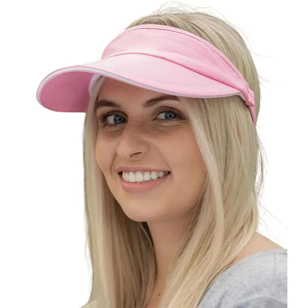 Sport Visor Cap (Pink/White)