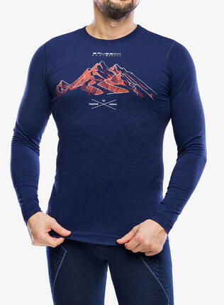 Bluza termoaktywna męska Brubeck Outdoor Wool Pro Longshirt