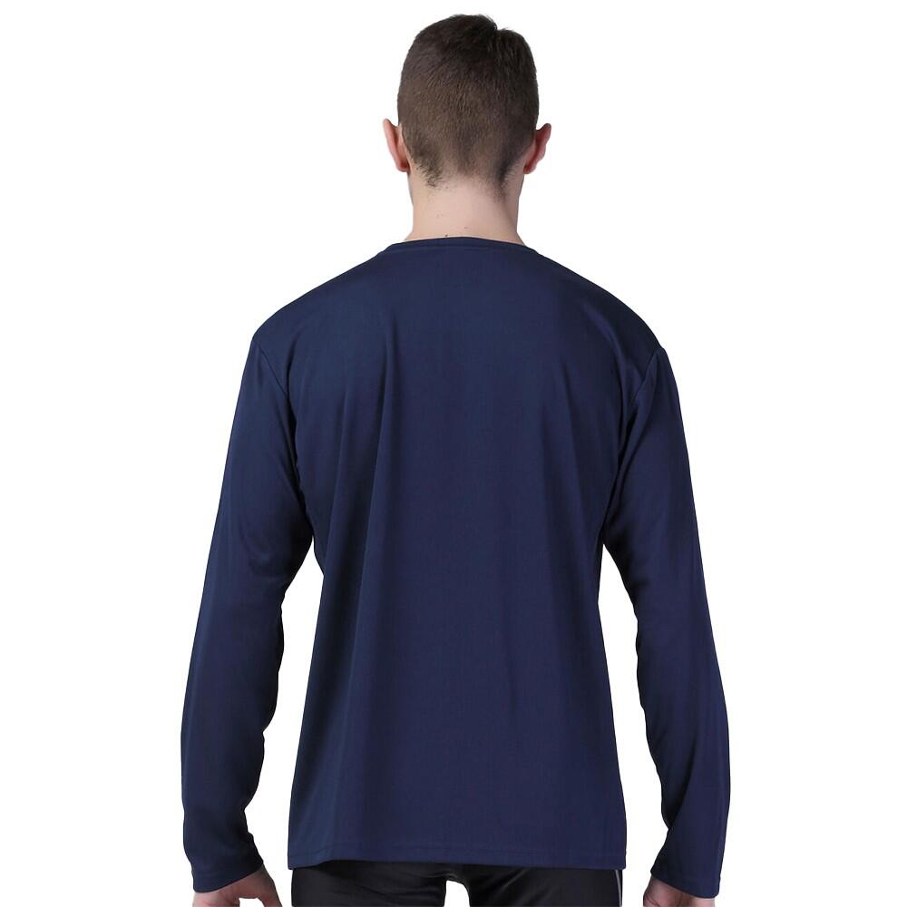 Maglietta Uomo Fruit Of The Loom Blu Navy Con Grafica Impronte Digitali, Taglia L