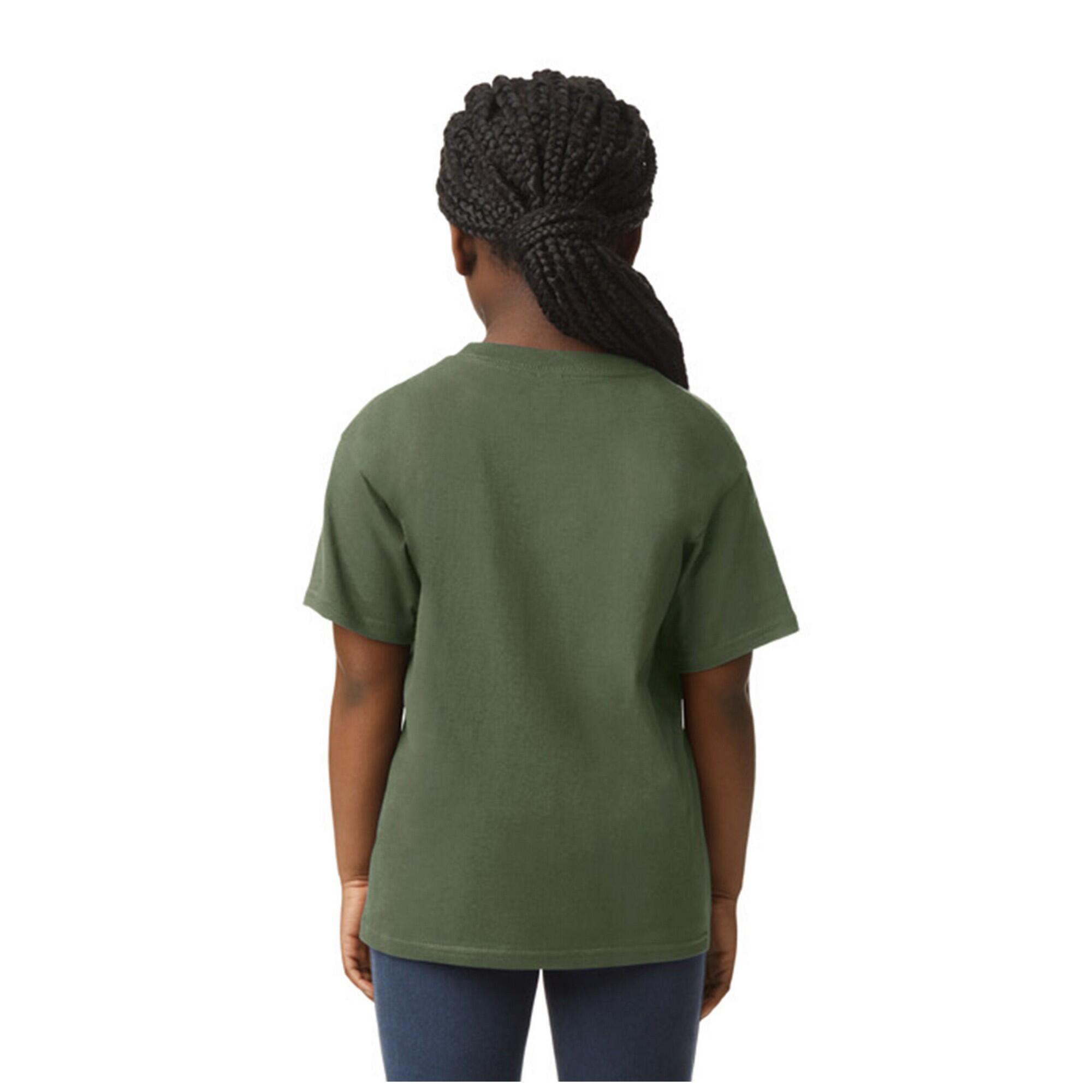 Maglietta Bambini Gildan Verde Militare 2/3