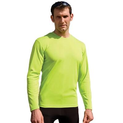 Maglietta Manica Lunga Adulto Unisex Spiro Performance Bianco
