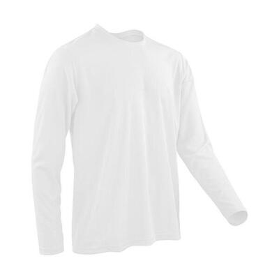 Maglietta Manica Lunga Adulto Unisex Spiro Performance Bianco