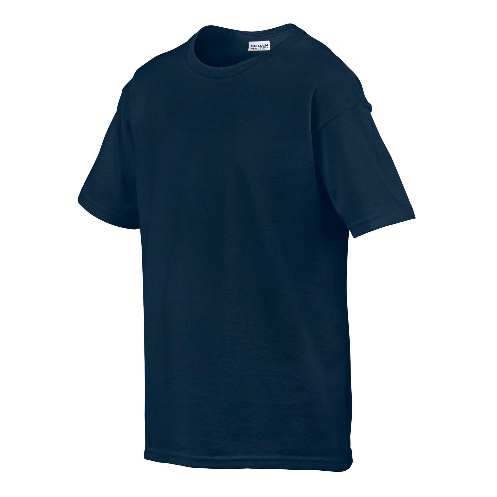 Maglietta Bambini Gildan Blu Navy 3/3