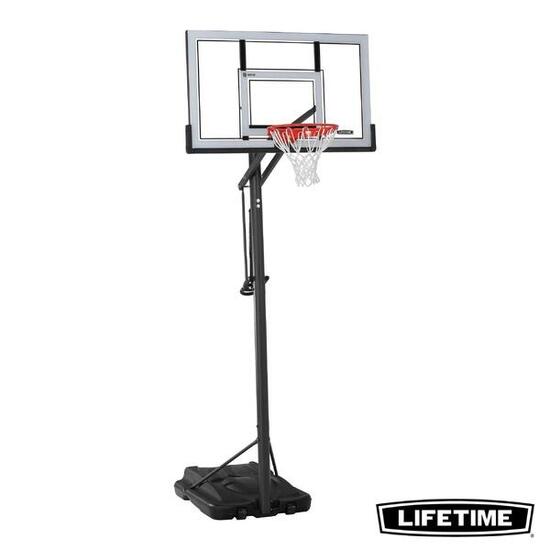 Panier de Basketball sur pied avec base Board-137cm Ajustable Lifetime #71522