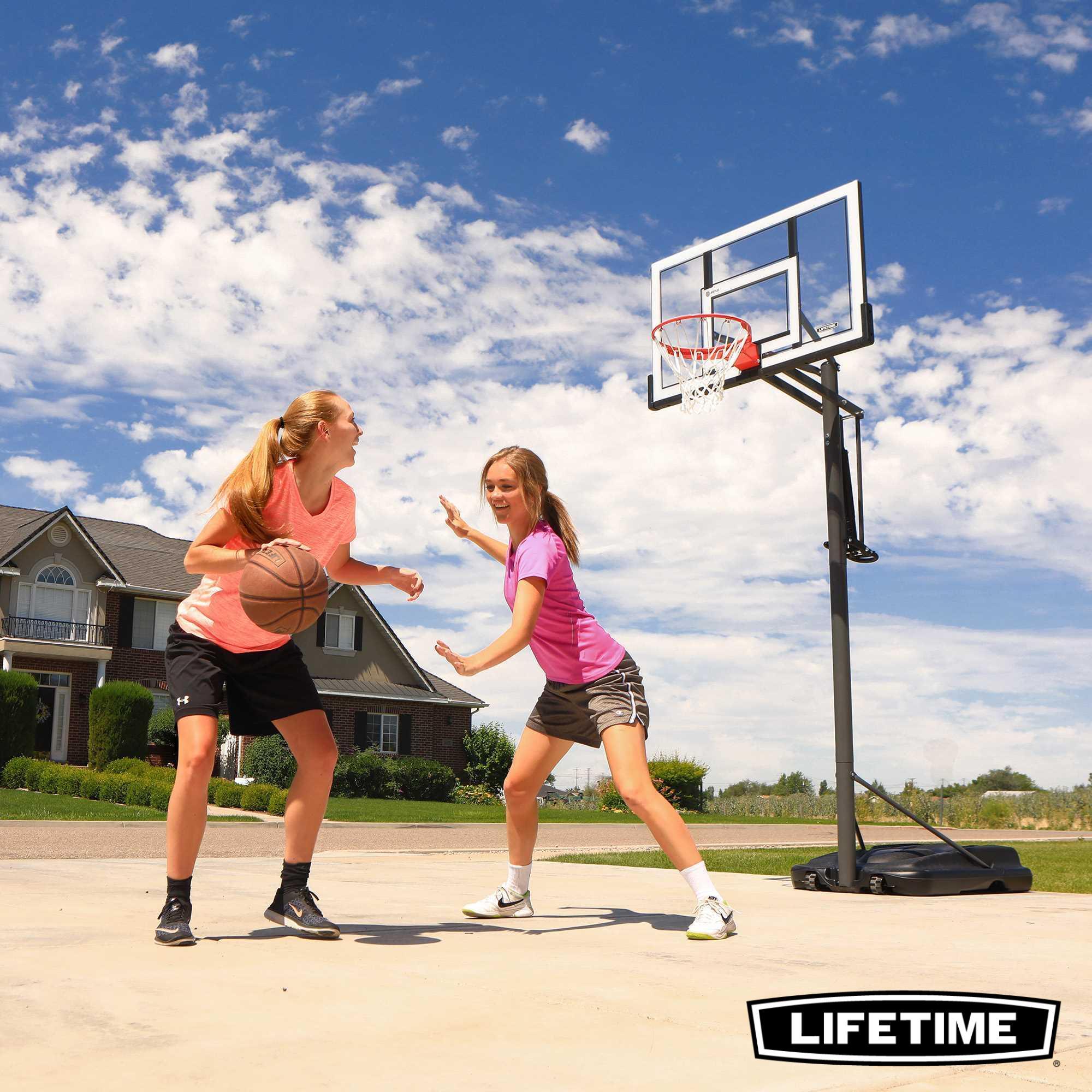 Panier de Basketball sur pied avec base Board-137cm Ajustable Lifetime #71522 5/7