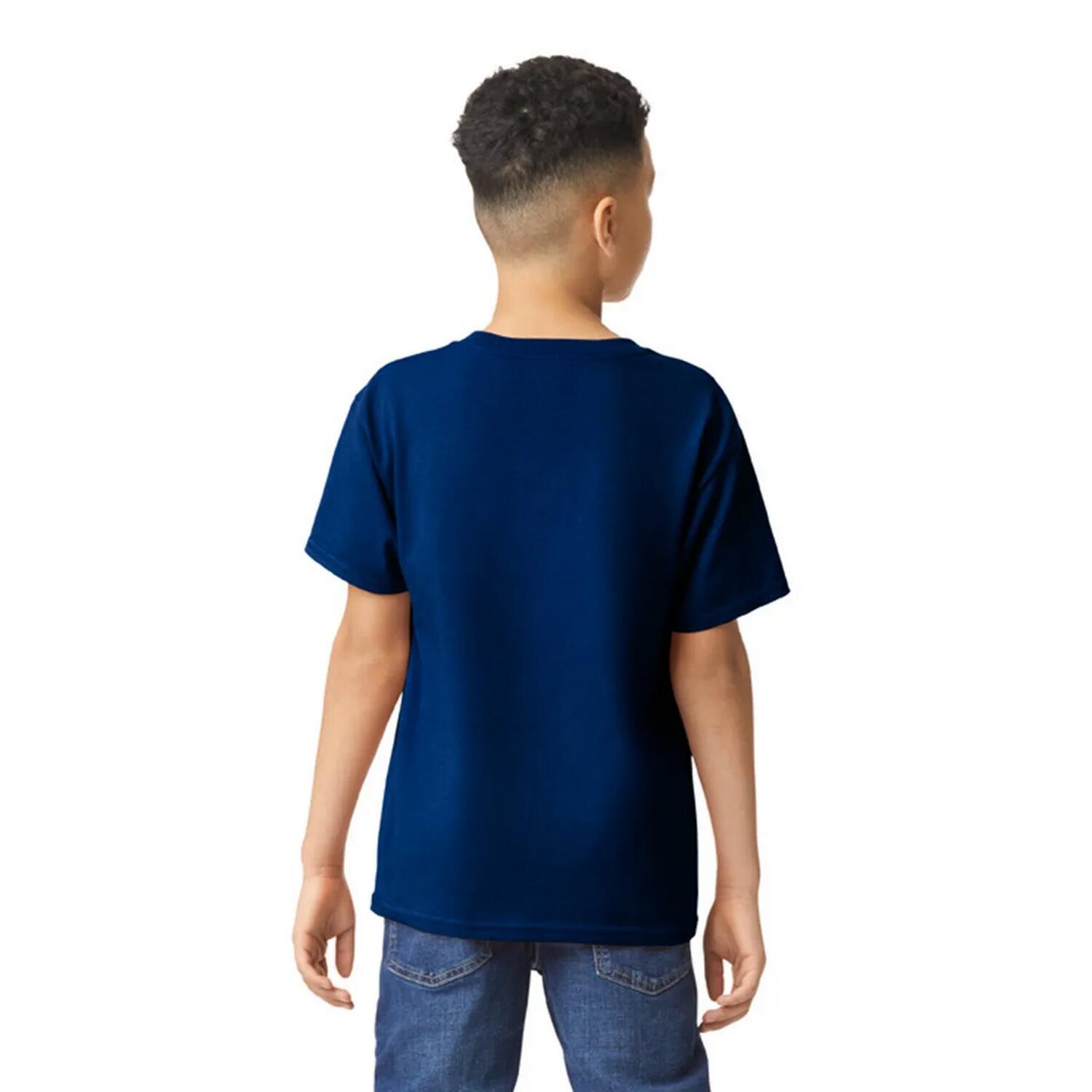 Maglietta Bambini Gildan Blu Navy 2/3