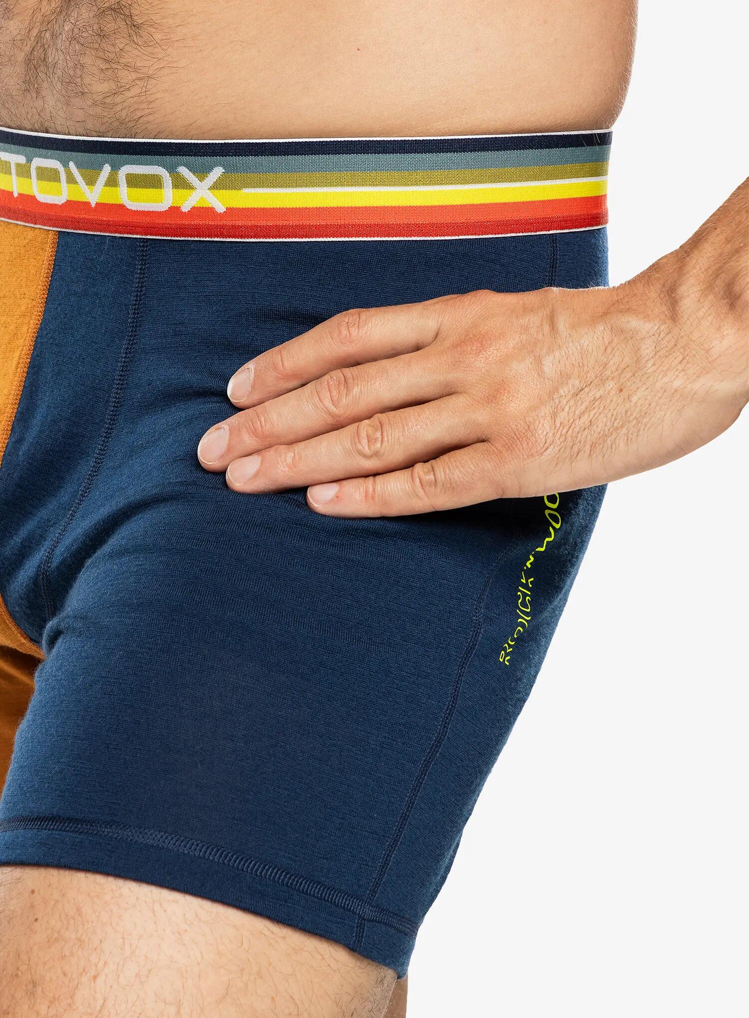 Bokserki termoaktywne męskie Ortovox 185 Rock N Wool Boxer 5/5