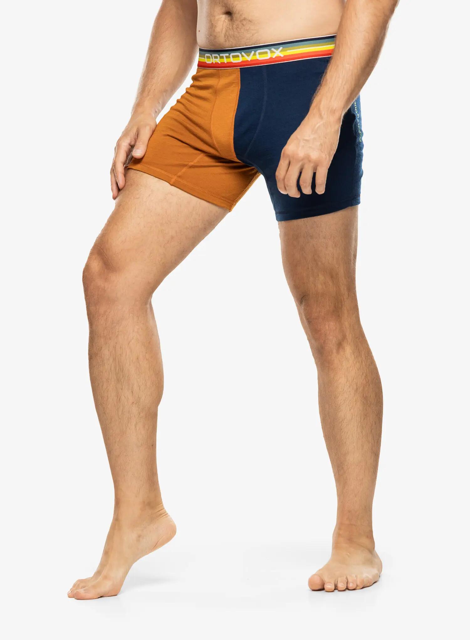 Bokserki termoaktywne męskie Ortovox 185 Rock N Wool Boxer 3/5