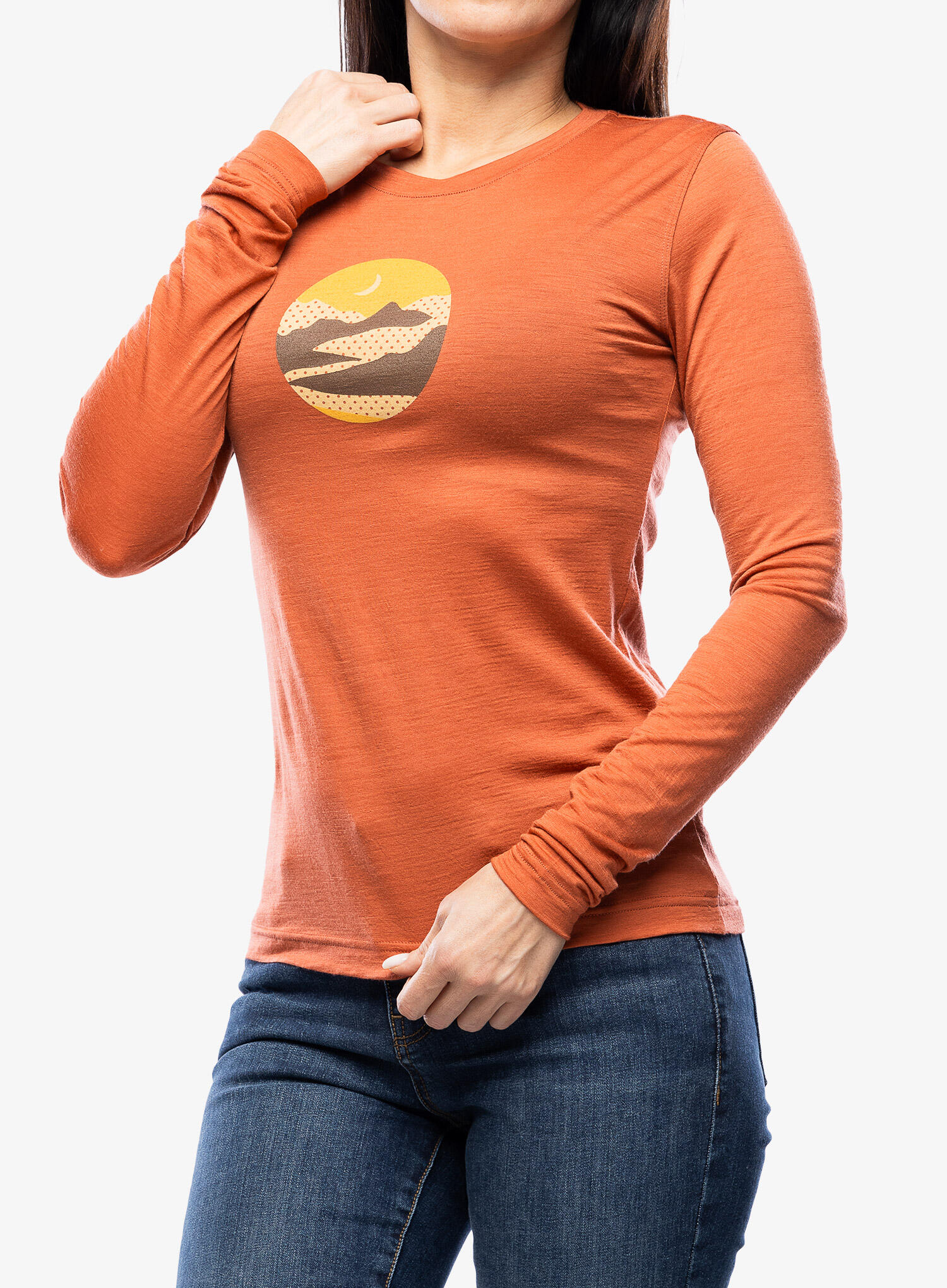 Bluza termoaktywna damska Sensor Merino Active Triglav Tee LS 3/5