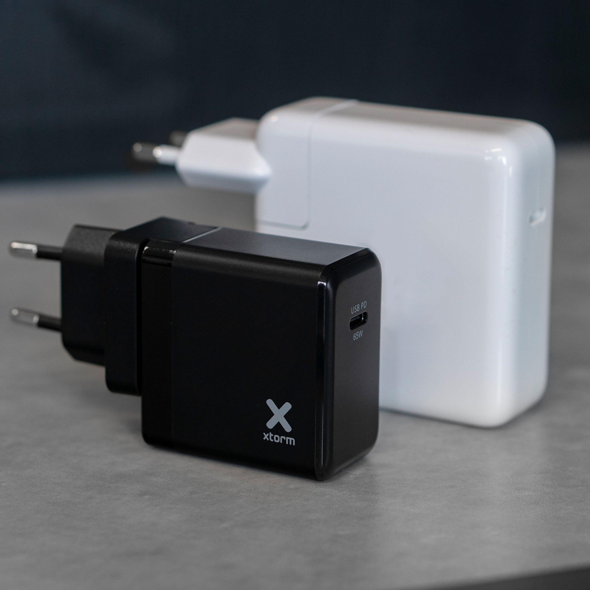 Adapter sieciowy USB-C XTORM z wymiennymi wtyczkami 65W 2/5