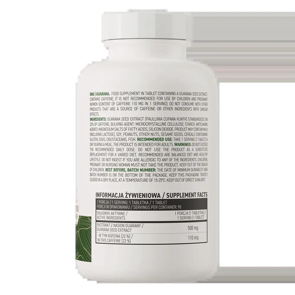 OstroVit Guarana VEGE 90 tabletek 3/3