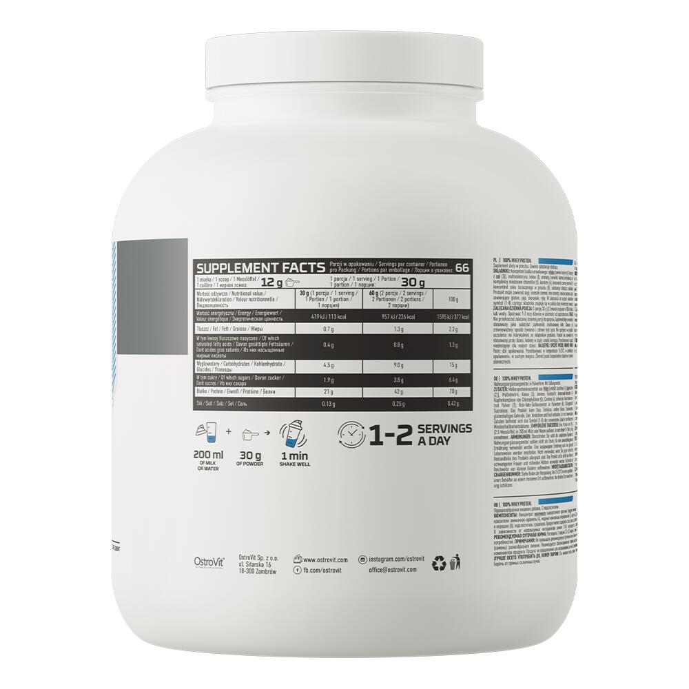OstroVit 100% Whey Protein (2000g) Tiramisu - Protéines 3/3