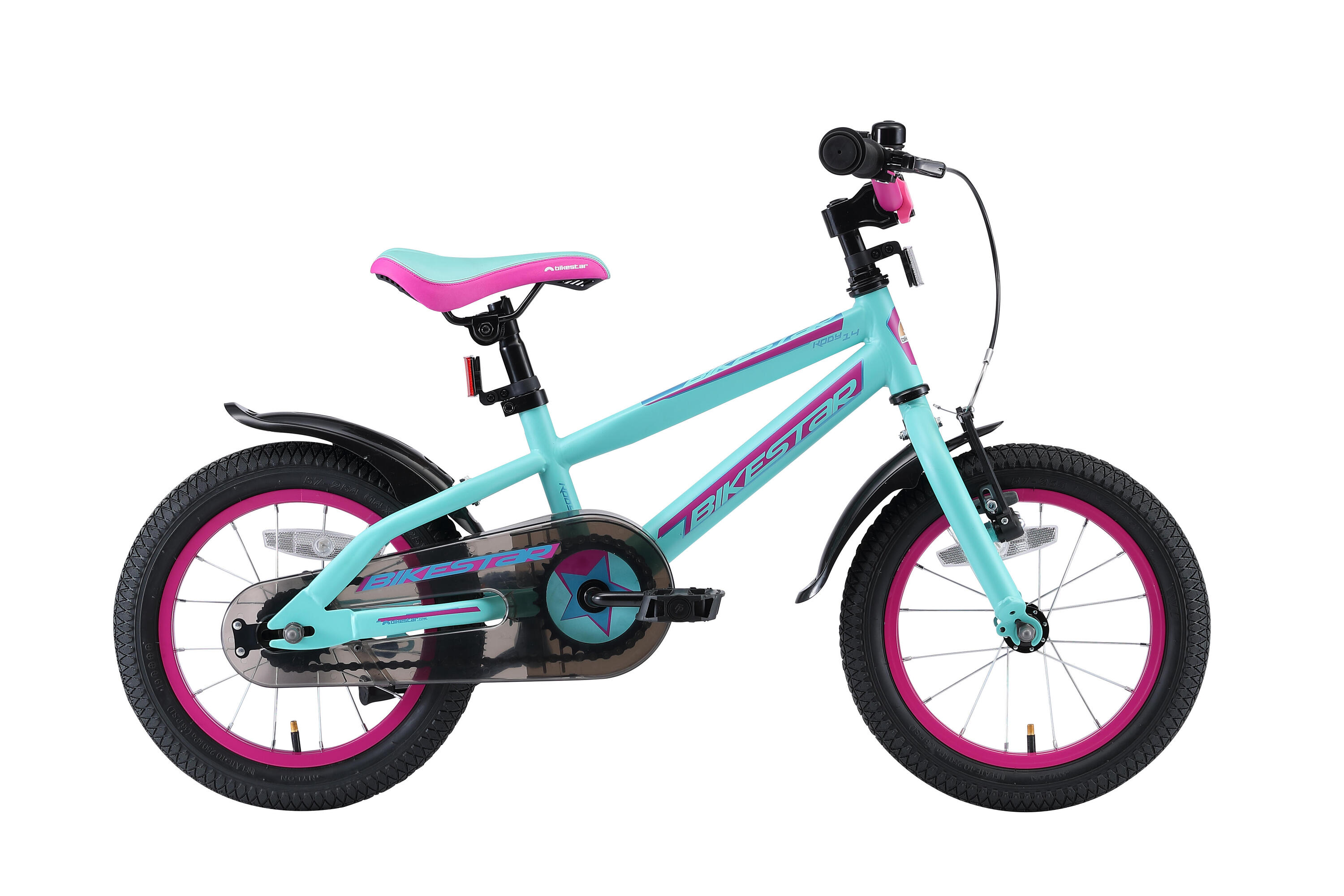 BIKESTAR Bikestar kinderfiets Urban Jungle 14 inch zwart/groen