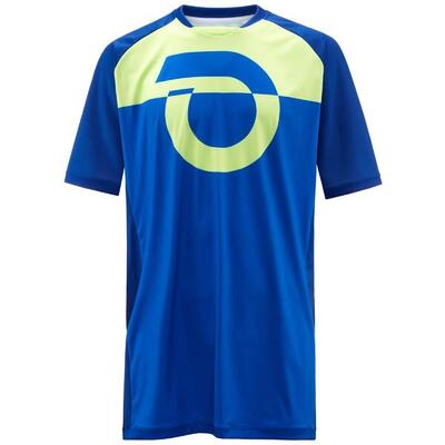 briko t-shirt blu da uomo in materiale sintetico da ciclismo e bici