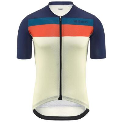 briko t-shirt bianco da uomo in materiale sintetico da ciclismo e bici road