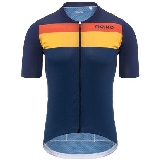 briko t-shirt bianco da uomo in da ciclismo e bici road