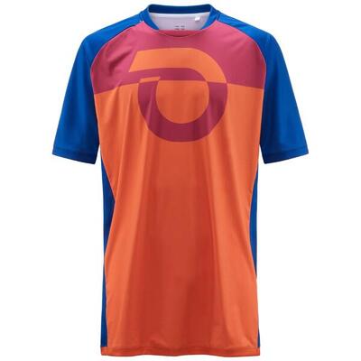 briko t-shirt blu da uomo in materiale sintetico da ciclismo e bici