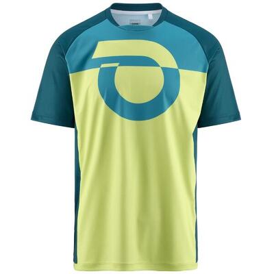 briko t-shirt blu da uomo in materiale sintetico da ciclismo e bici