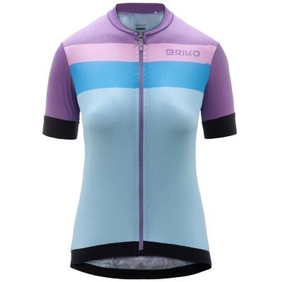 briko t-shirt blu da donna in da ciclismo e bici road