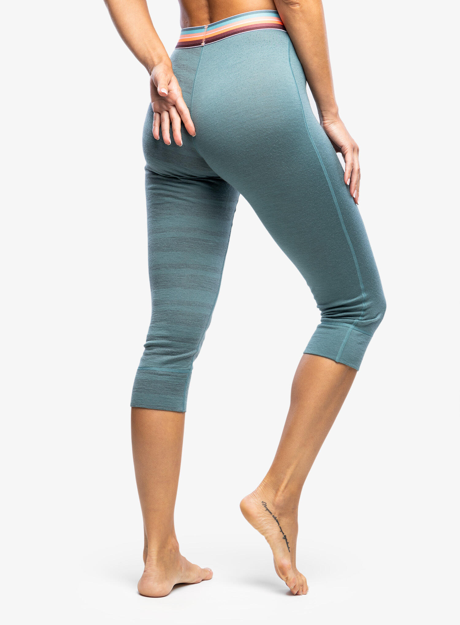 Legginsy termiczne damskie Ortovox 185 Rock N Wool Short Pants 4/5