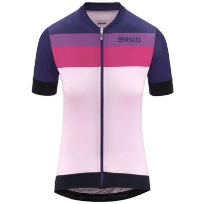 briko t-shirt blu da donna in da ciclismo e bici road