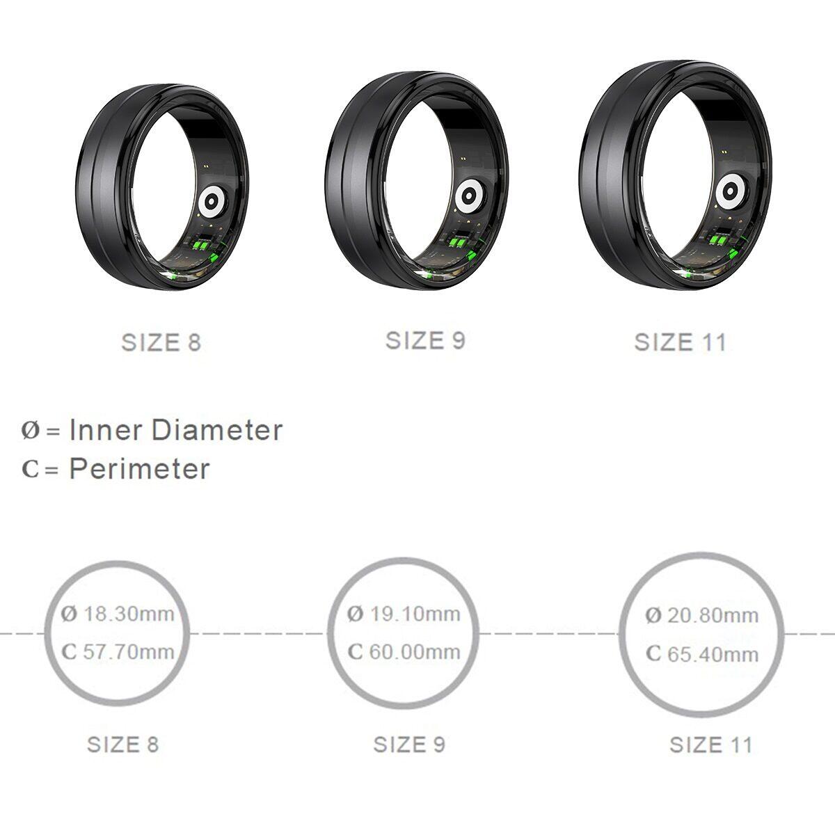 Bague connectée Smart Ring Orbyt (Taille: 8 - 18,3 mm - 9-19,1 mm - 11-20,8 mm) 7/7