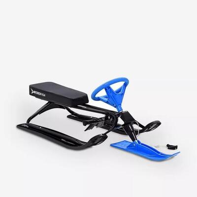 SWORDFISH Slittino da neve con volante per bambini azzurro e nero