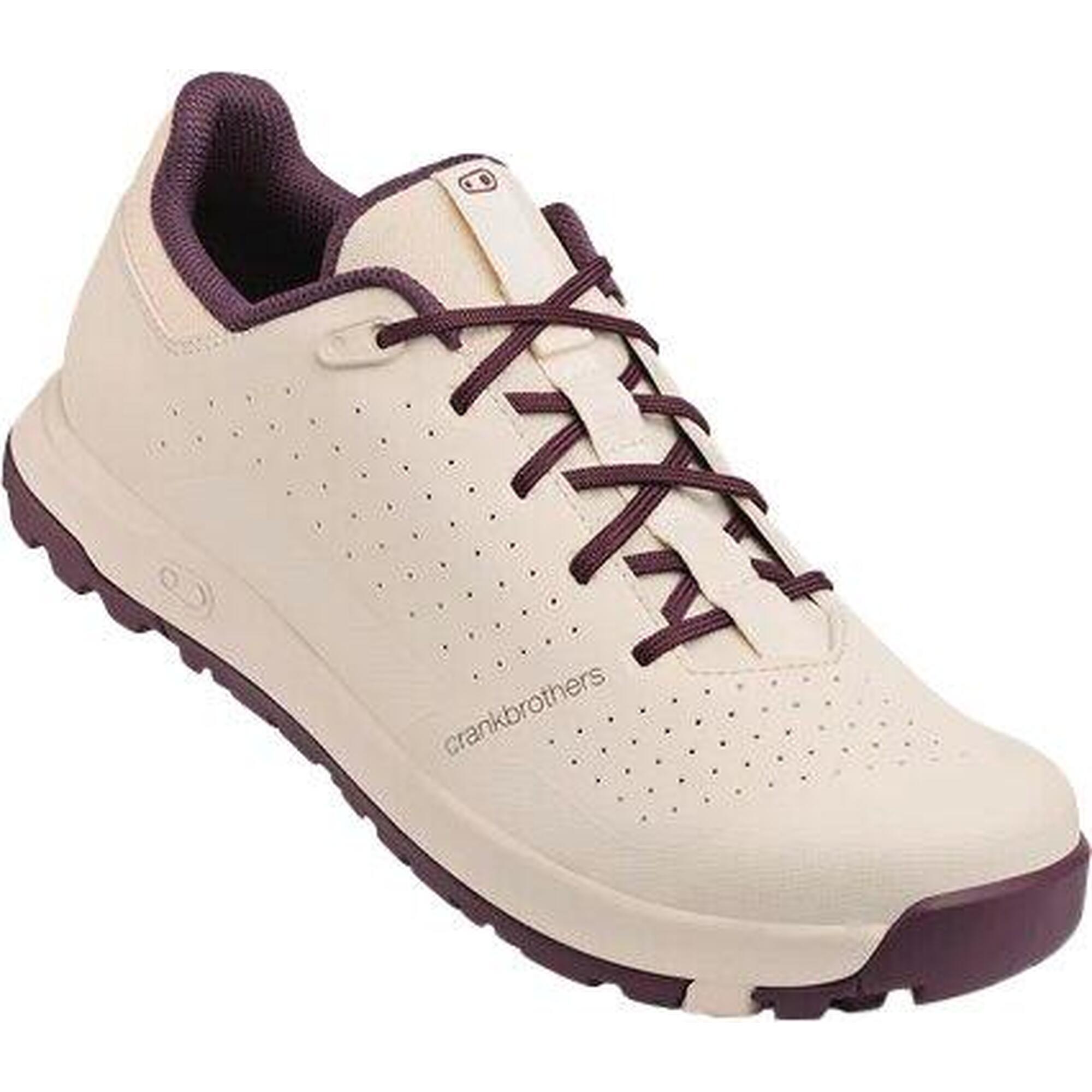 Crankbrothers - Chaussures Crankbrothers Mallet Trail Lace Beige/violet - Chaussures De Vélo - Beige|marron|rouge - Decathlon