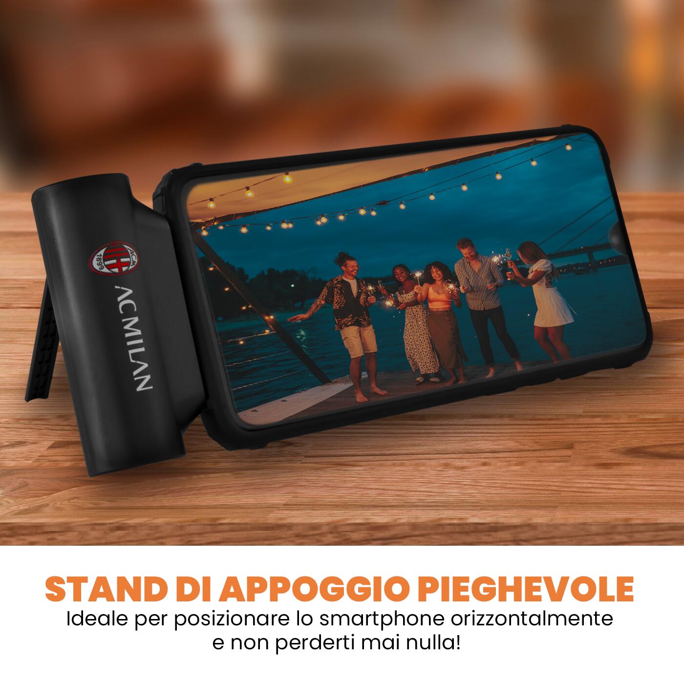 MILAN Powerbank 4500MAH ufficiale type-c con base di appoggio pieghevole 4/4