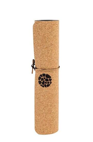 Tapis de yoga extra confortable et long - Liège naturel - 6mm - 205x68cm