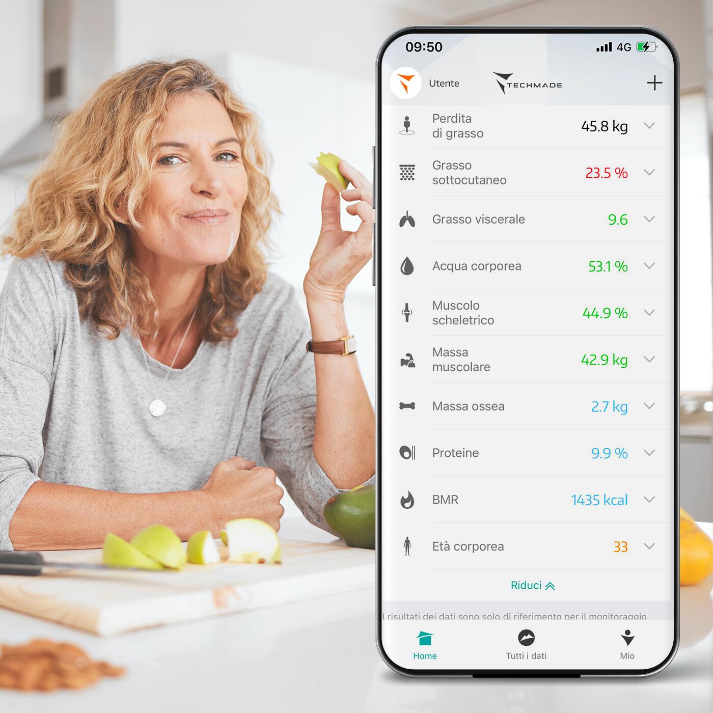 Bilancia pesa persone smart digitale nera 4/6
