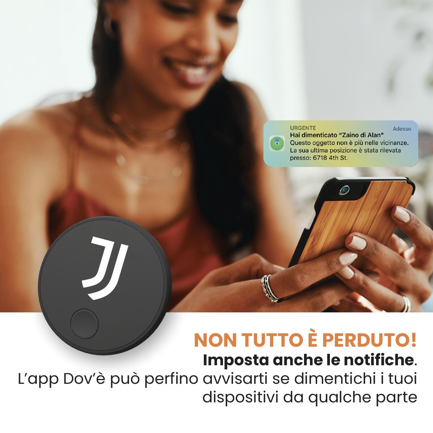 JUVENTUS Localizzatore GPS Tracker Tech Find iOS 5/7