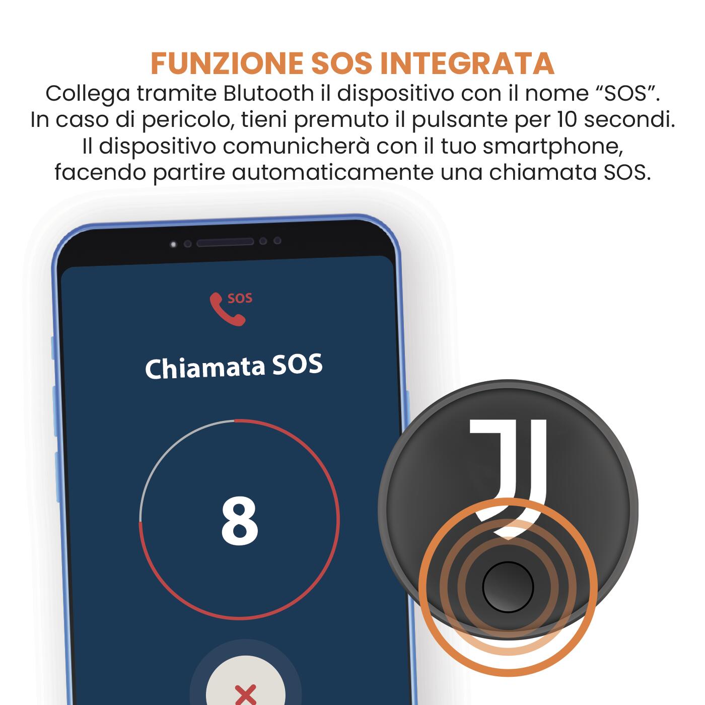 JUVENTUS Localizzatore GPS Tracker Tech Find iOS 3/7