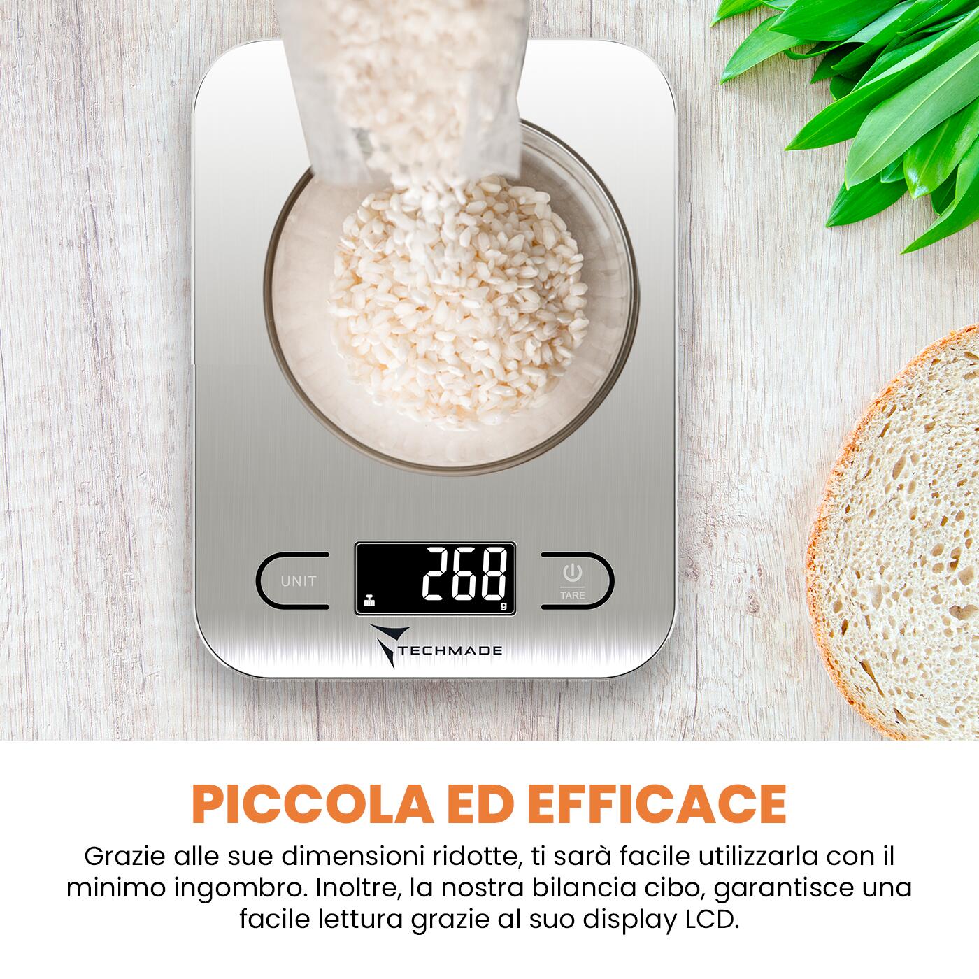 Bilancia digitale da cucina per alimenti 7/7