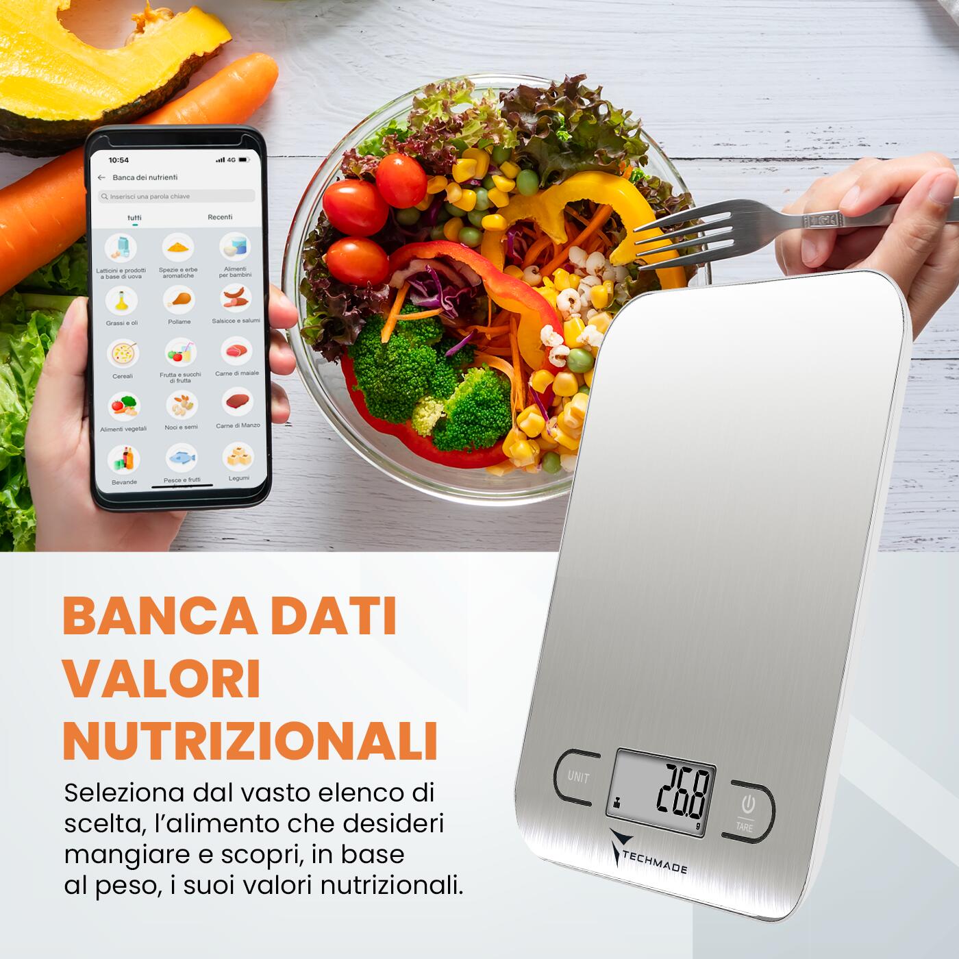 Bilancia da Cucina Digitale Elettronica - Pesa fino a 10kg
