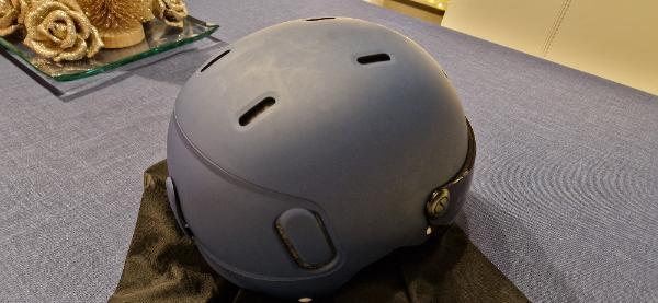 Wedze - Skihelm met mat blauwe afwerking 3/4
