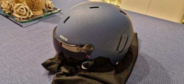 Wedze - Skihelm met mat blauwe afwerking 2/4