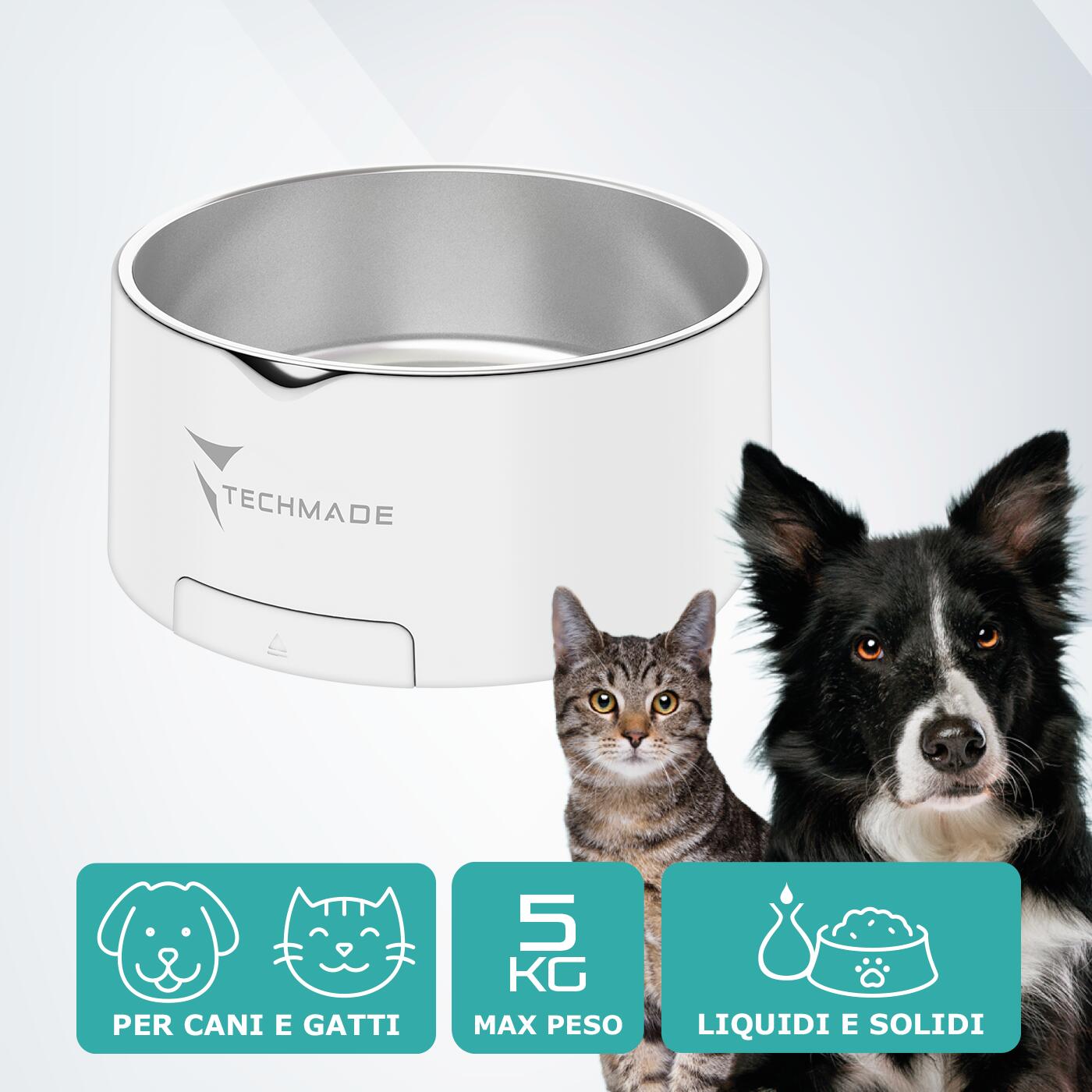 Bilancia digitale per food per cani, gatti e animali 3/4