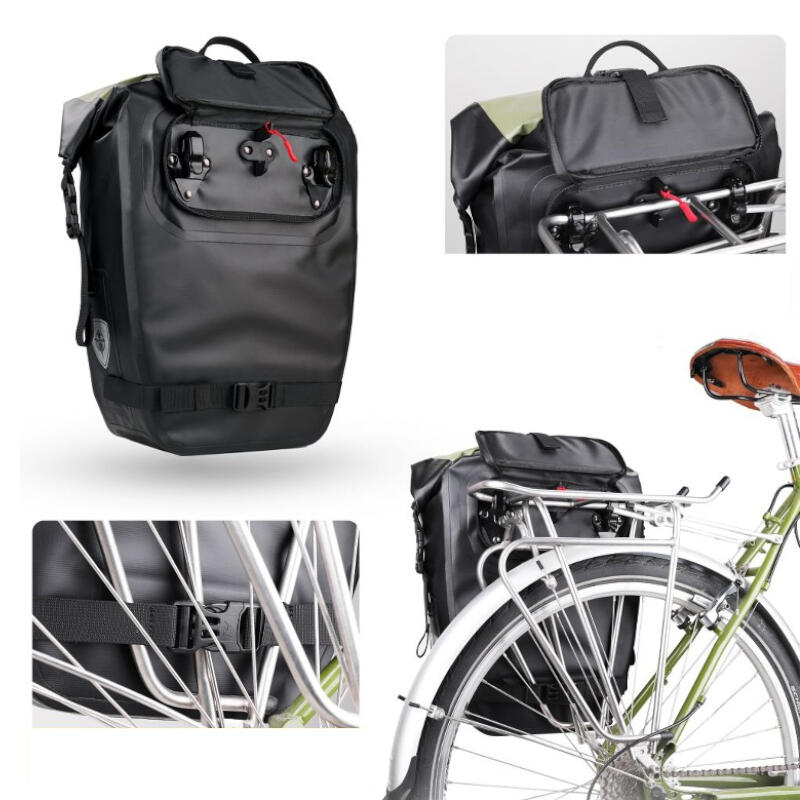 Sakwa rowerowa boczna na bagażnik plecak 2w1 Rhinowalk X21669 27l 3/7