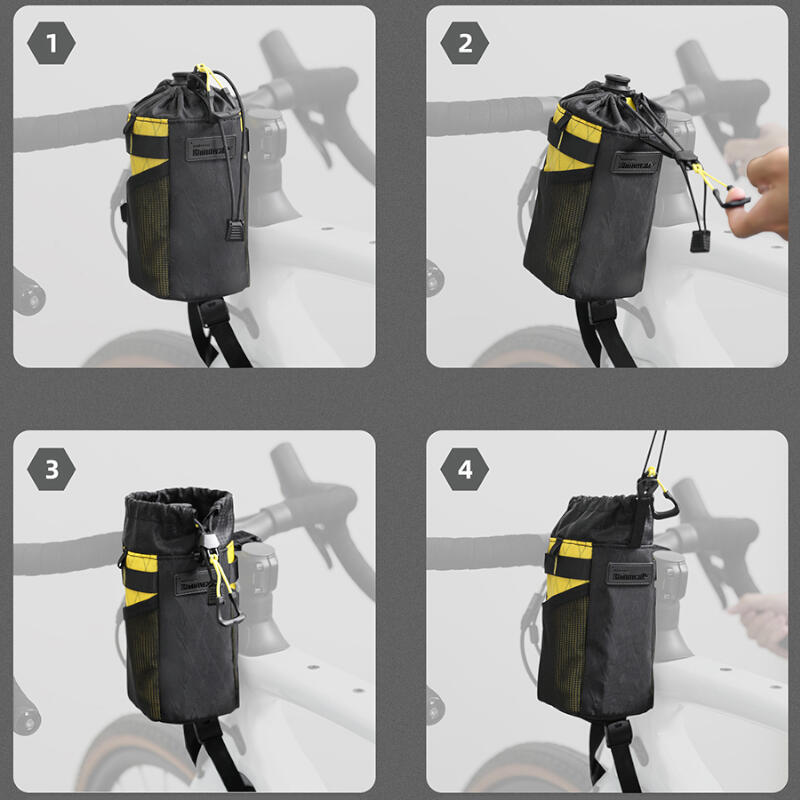 Torba rowerowa na kierownicę termiczna Rhinowalk BHD0012 Stem Bag
