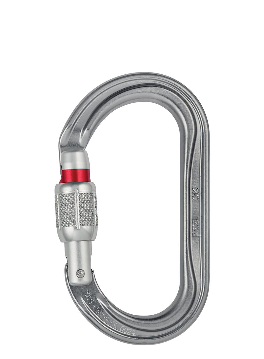 Mosquetón ovalado Petzl OK Screw-Lock aluminio 7000 25 kN 3/3
